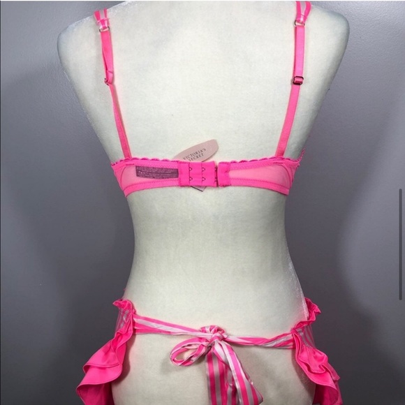 Victoria secret babydoll apron pink red teddy - Picture 4 of 5